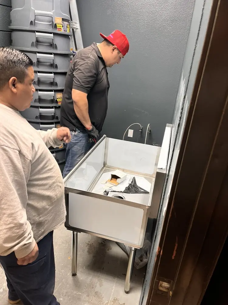 Commercial plumbing and sink installation in Maydale